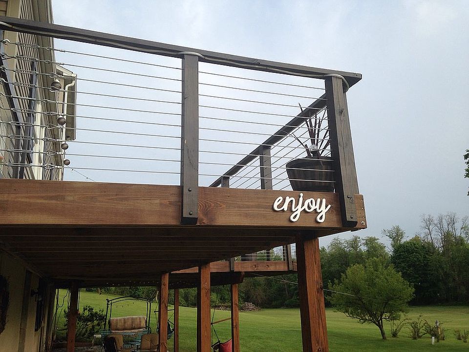 New back deck faces TRAIL