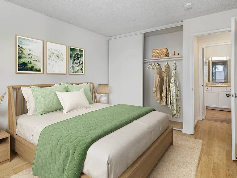 Bedroom with Hard Surface Flooring