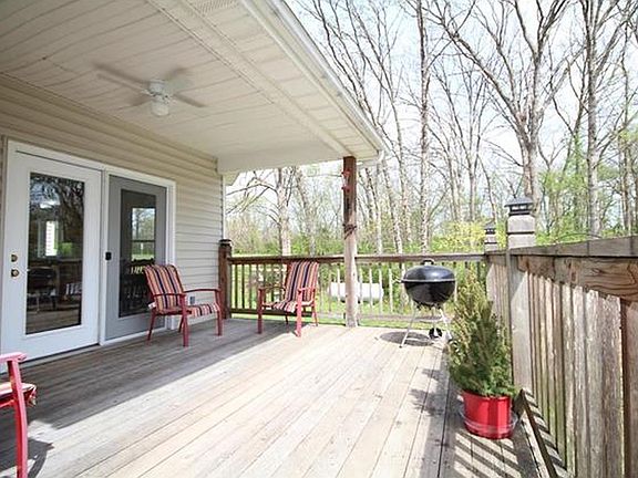 Partially covered deck