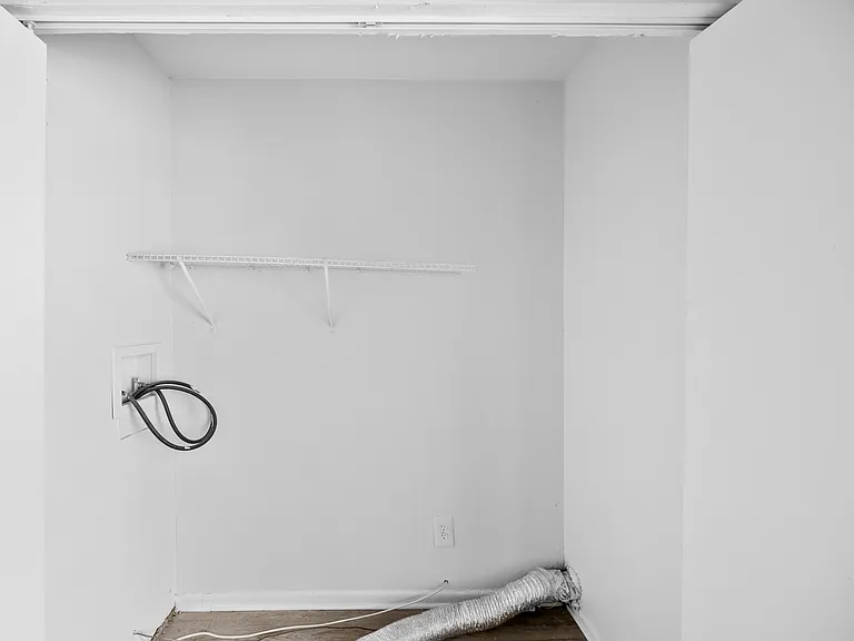 In-unit hookups for washer and dryer