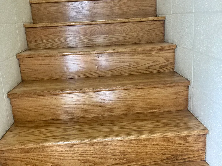 Stairs to apartment, private entrance