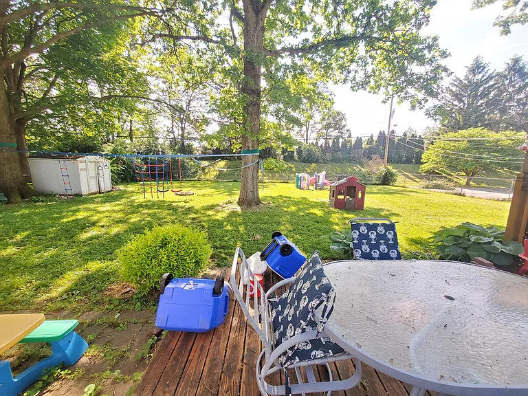 Backyard with shed