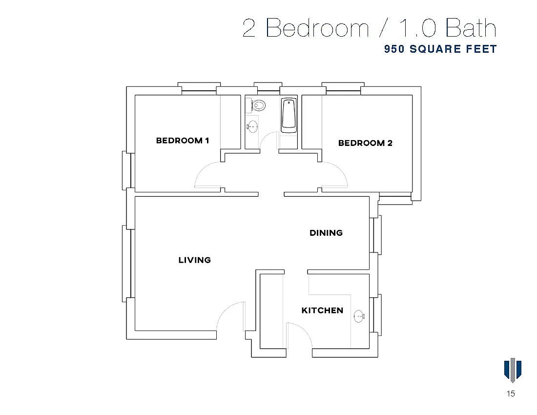Floor plan 2 Bedroom