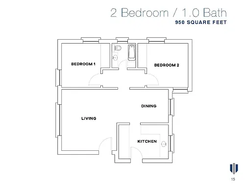 Floor plan 2 Bedroom
