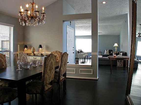 Looking from the dining room to the living room. This is a marvelous entertaining home!