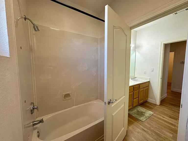 Upstairs:
Hall Bathroom with tub/shower