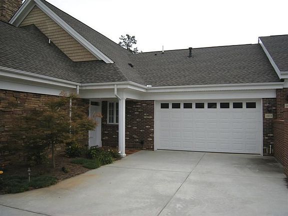Two car garage with plenty of extra parking