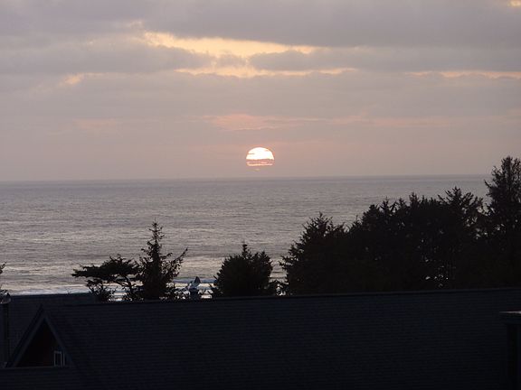 Sunset view from the decks