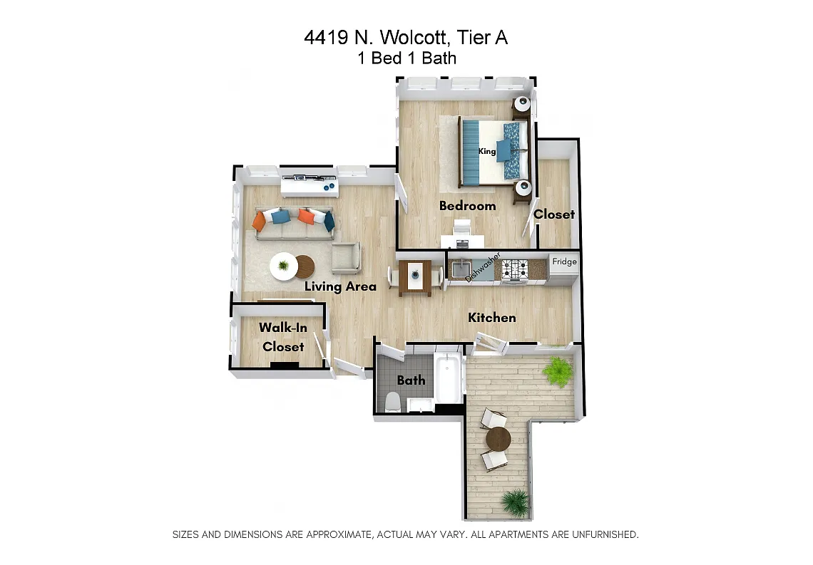 Floor plan One Bedroom