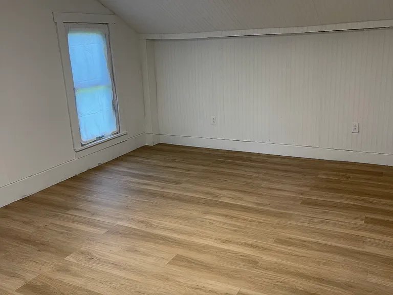 Left bedroom upstairs, no closet 
Will be adding additional closet space