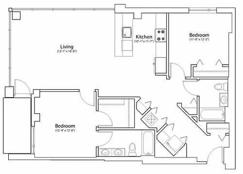 Floor plan 2X2 1225