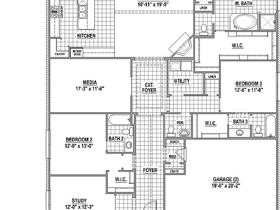 Plan 1638 1st Floor