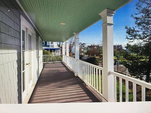 Wide wraparound porch