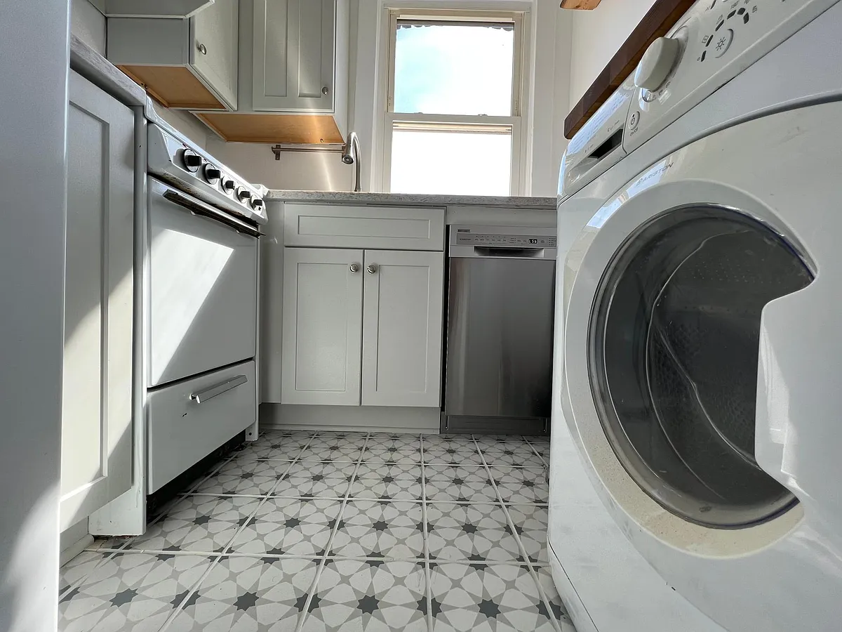 Kitchen showing w/d combo - 1451 Pennsylvania Ave SE #3