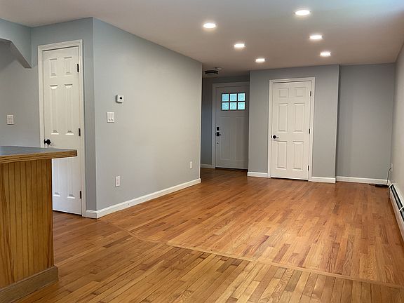 View off living room from the patio door.
