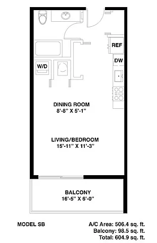 Floor plan Model SB