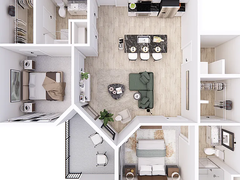 Explore this elegant apartment layout with a focus on style and practicality. Explore this elegant apartment layout with a focus on style and practicality.