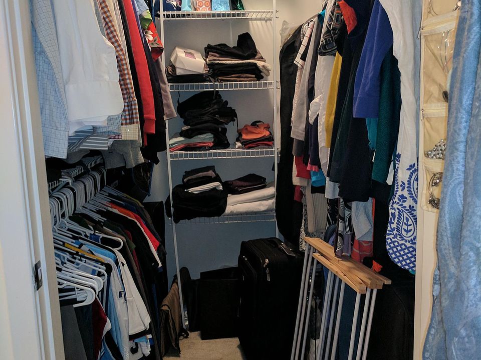 Full walk-in closet - tons of storage space!