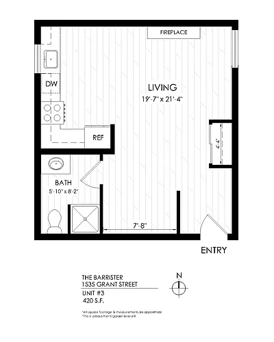 Floor plan Studio