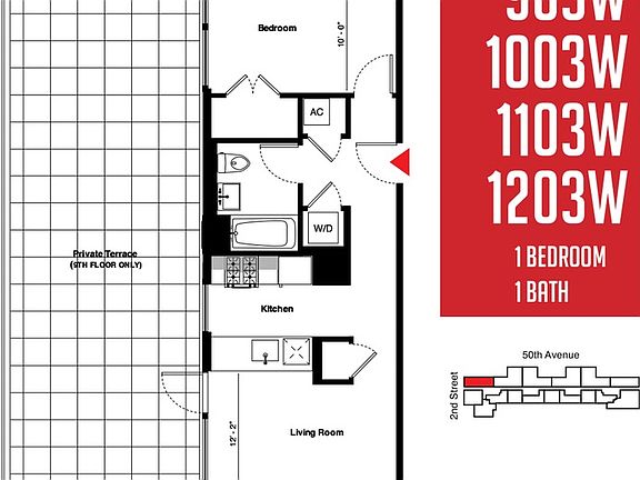 2nd image of 214 50th Ave #1003W