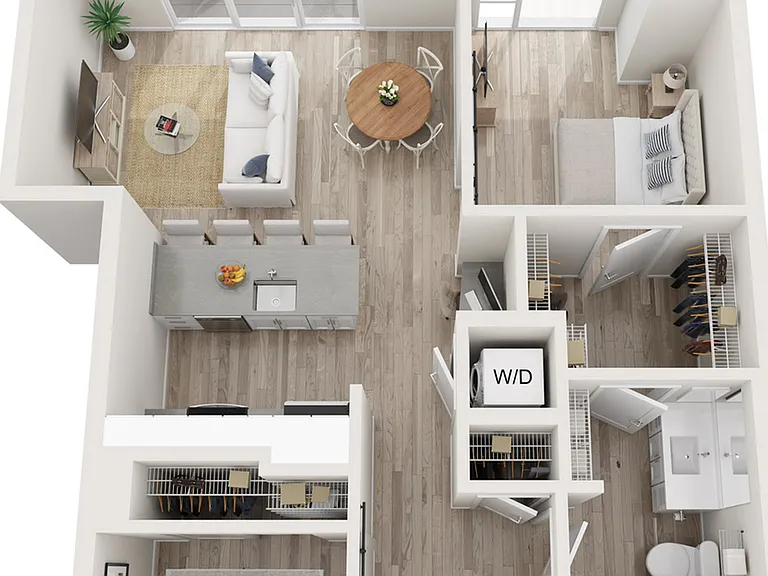 Plan B4 | 1 bedroom + den, 1 bathroom Plan B4 | 1 bedroom + den, 1 bathroom