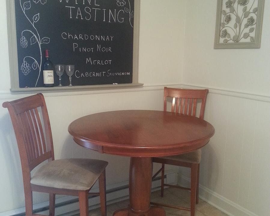 Pub table furnished