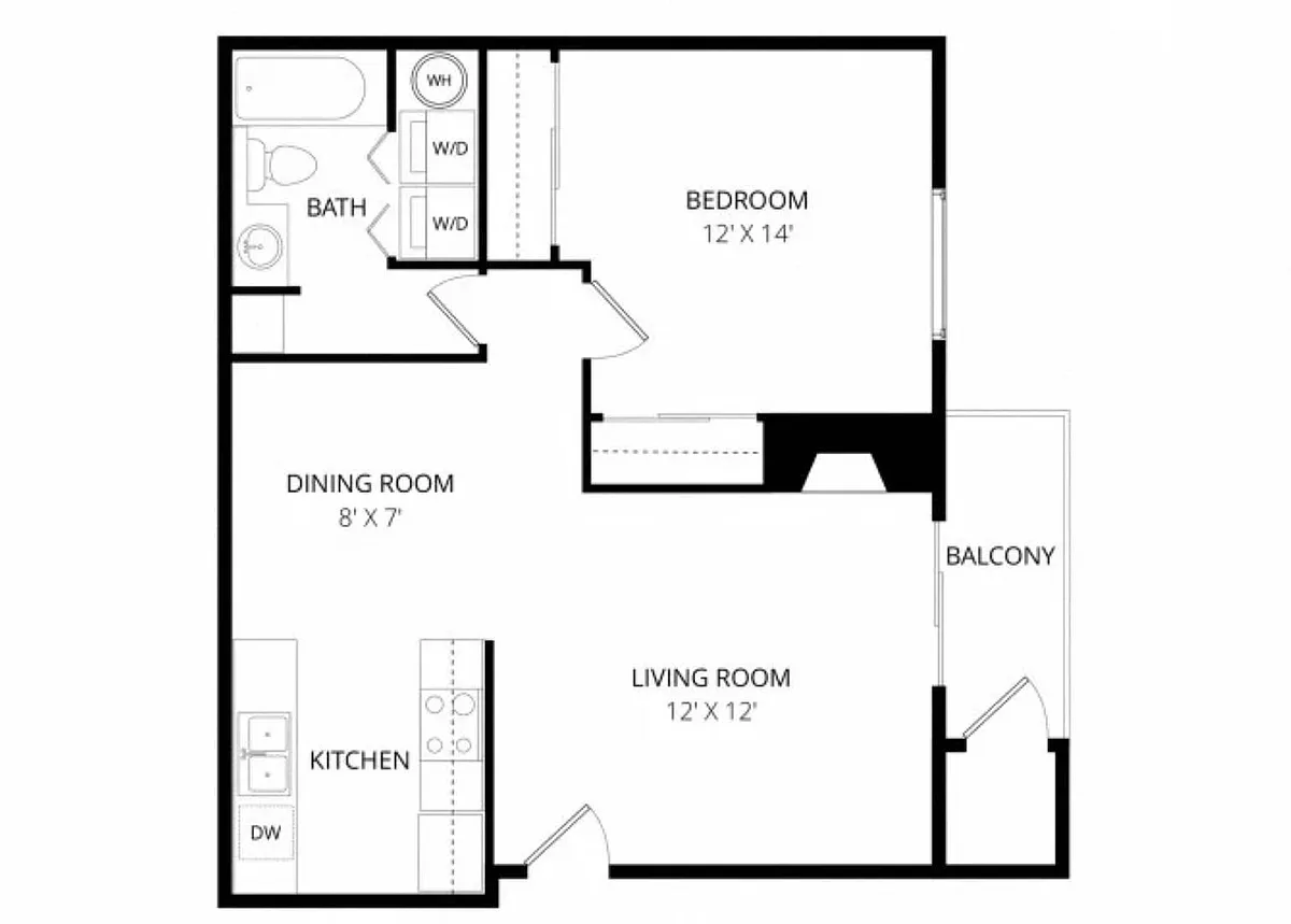 Floor plan 1X1