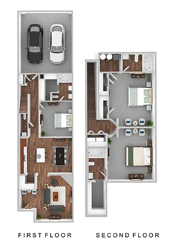 Floor plan 3BD x 3.5BA