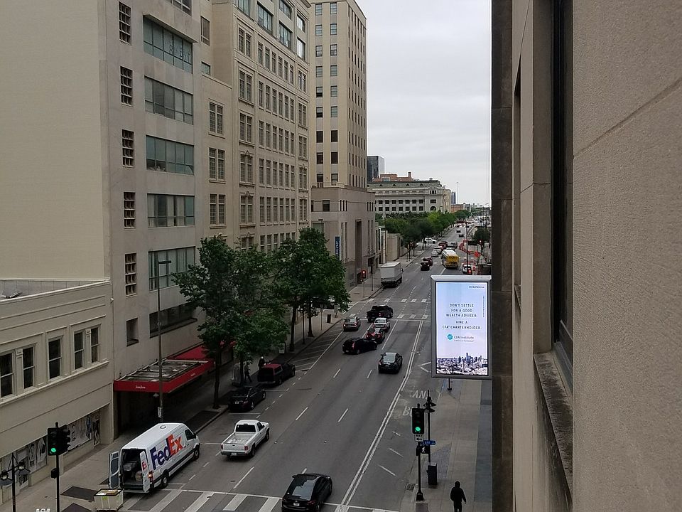 View from living room; Commerce Street