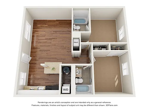Floor plan B1UF Floor Plan