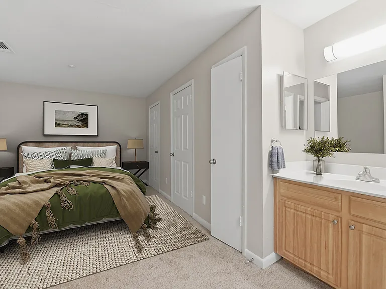 Elevate your living at Eagle Rock Apartments at Abingdon with this serene bedroom retreat. Spacious layouts and modern finishes provide the perfect blend of comfort and style. Experience a vibrant communityschedule your tour today!