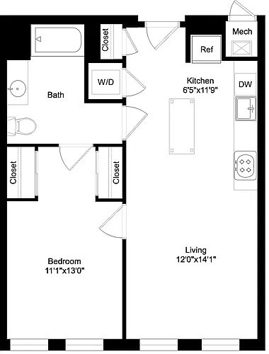 Floor plan 1B2
