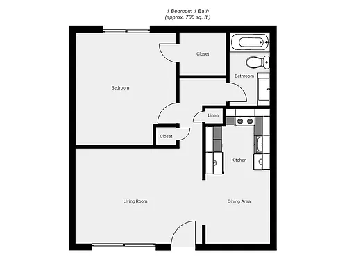 Floor plan 1X1