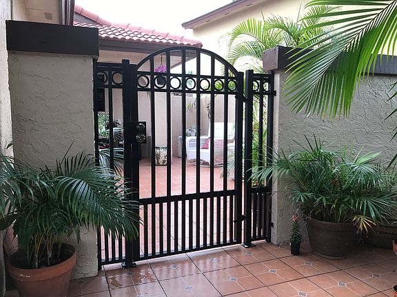Gate to front patio.