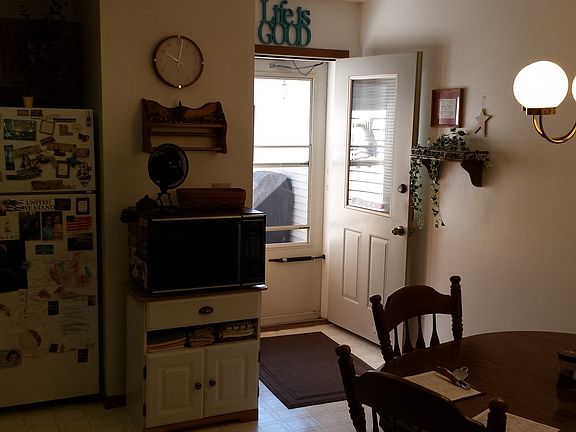 Back door from kitchen