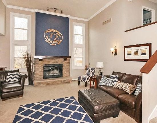 You'll love the dramatic living room