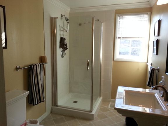Bathroom is 4 ft x 6 ft 2 inches