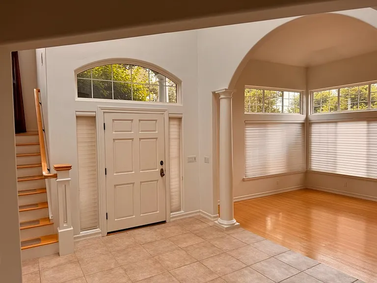 Front foyer and living room