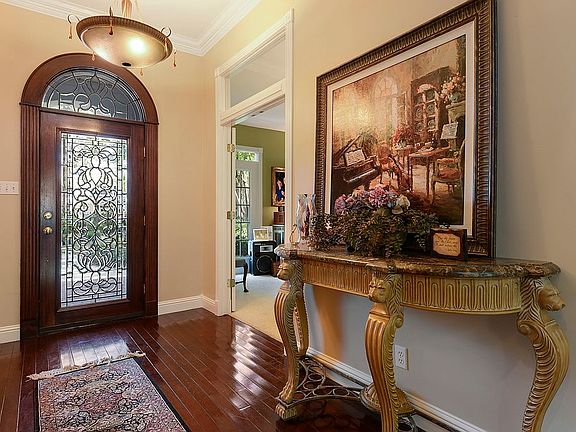 Beveled glass, leaded door