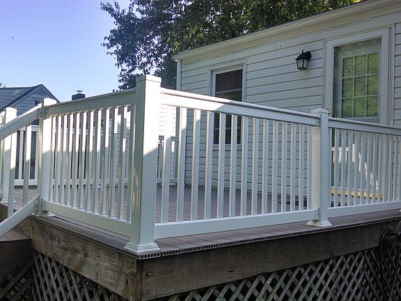 Large vinyl deck