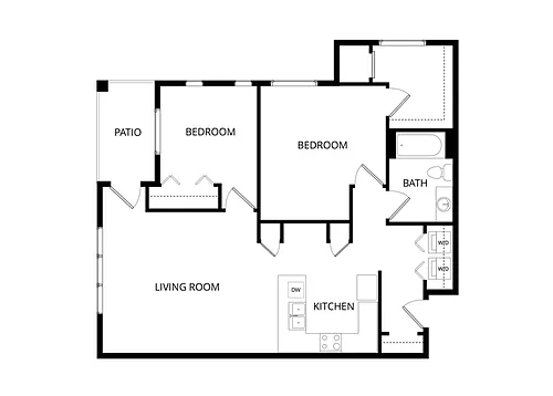 Floor plan 2X1 A