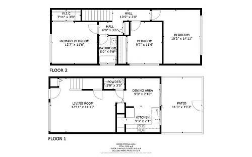 Floor plan 3X1.5 TOWNHOUSE