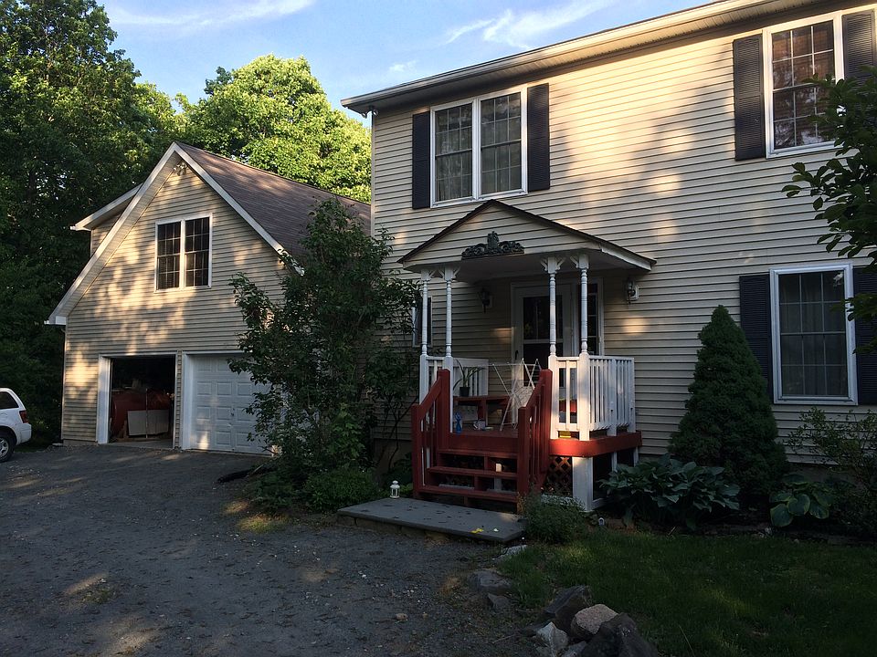 Front of house and garage