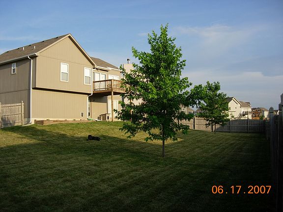 larged fenced backyard