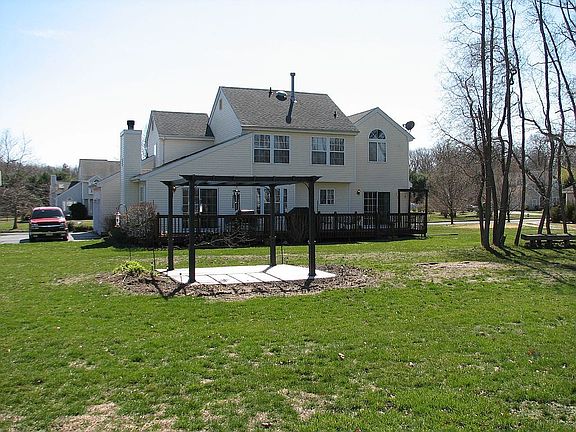 Level, open back yard.  Note the 50' Deck!