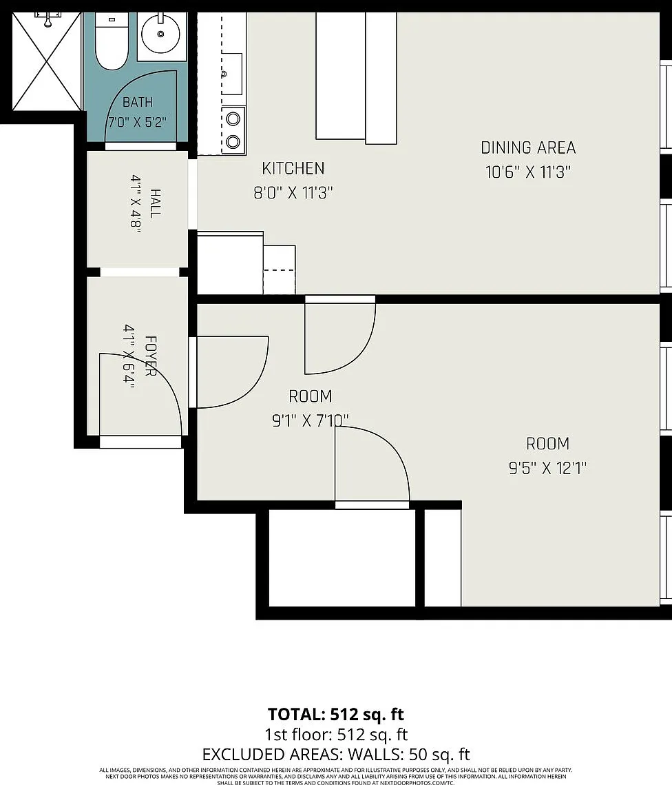 1 bed, 512 sqft, $1,600 — Photo 1