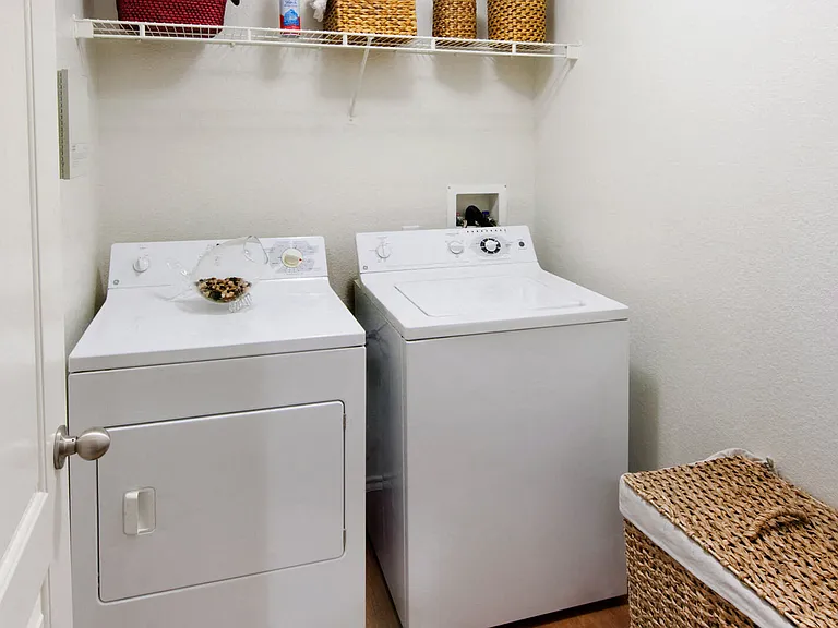 Full-size washers and dryers