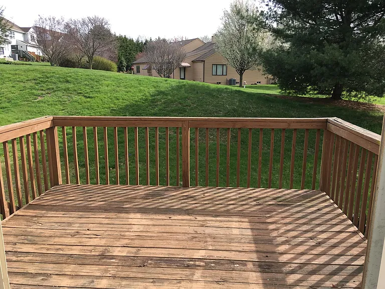 Deck and Back Yard