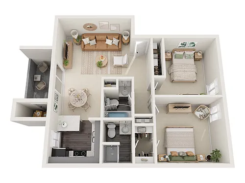 Floor plan 2x2 Classic