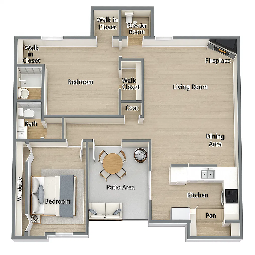 Floor plan 2/1.00